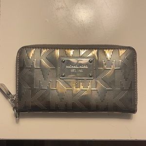Silver Michael Kors wallet